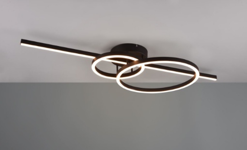 Picture of Lampada Parete o Soffitto Design Anelli Led 2700/6000k Montilla Nero Trio Lighting 
