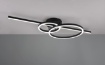 Immagine di Lampada Parete o Soffitto Design Anelli Led 2700/6000k Montilla Nero Trio Lighting 
