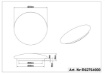 Immagine di Plafoniera Bianca Effetto Luna Led Moonika Ø37 cm Trio Lighting 