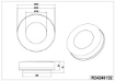 Immagine di Applique Morena Led 2300k + 3000k + 4000k Plastica Nera IP54 Ø25 cm Trio Lighting