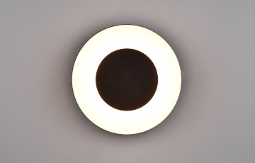 Immagine di Applique Morena Led 2300k + 3000k + 4000k Plastica Nera IP54 Ø25 cm Trio Lighting