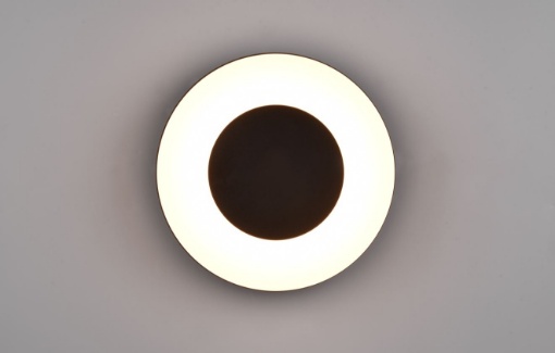 Immagine di Applique Morena Led 2300k + 3000k + 4000k Plastica Nera IP54 Ø25 cm Trio Lighting