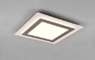 Immagine di Plafoniera Morgan Led Dimmer Diverse Funzioni con Telecomando Bordo Nichel 45x45 cm Trio Lighting