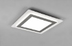 Immagine di Plafoniera Morgan Led Dimmer Diverse Funzioni con Telecomando Bordo Nichel 45x45 cm Trio Lighting