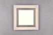 Immagine di Plafoniera Morgan Led Dimmer Diverse Funzioni con Telecomando Bordo Nichel 45x45 cm Trio Lighting
