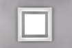 Immagine di Plafoniera Morgan Led Dimmer Diverse Funzioni con Telecomando Bordo Nichel 45x45 cm Trio Lighting