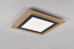 Immagine di Lampada da Soffitto Quadrata Led Diverse Funzioni con Telecomando Morgan Oro e Nero cm Trio Lighting