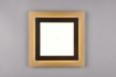 Immagine di Lampada da Soffitto Quadrata Led Diverse Funzioni con Telecomando Morgan Oro e Nero cm Trio Lighting