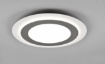 Immagine di Plafoniera Rotonda Morgan Nichel Led Dimmer Diverse Funzioni con Telecomando Trio Lighting