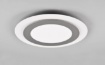 Immagine di Plafoniera Rotonda Morgan Nichel Led Dimmer Diverse Funzioni con Telecomando Trio Lighting