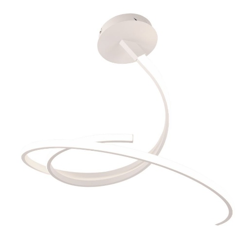 Immagine di Plafoniera Salotto Vortice Led CCT 40w Kinetic PL Bianco Luce Ambiente Design