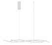 Immagine di Lampadario Bianco per Tavolo Bacchette Ondulate Led CCT Kinetic Fan Europe