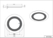 Immagine di Lampada Led Rotonda da Soffitto Morgan Nero e Oro Diverse Impostazioni con Telecomando Ø45 cm Trio Lighting 