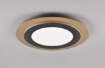Immagine di Lampada Led Rotonda da Soffitto Morgan Nero e Oro Diverse Impostazioni con Telecomando Ø45 cm Trio Lighting 