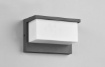 Immagine di Applique Rettangolare Led per Esterno IP54 Alluminio Antracite Nestos Trio Lighting