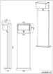 Immagine di Palo Alto Led per Esterno IP54 Alluminio Antracite con Sensore Movimento Nestos Trio Lighting