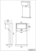 Immagine di Paletto Led per Esterno IP54 Alluminio Antracite con Sensore Movimento Nestos H45 cm Trio Lighting
