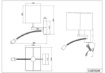 Immagine di Applique Base Legno Spot Led da Lettura e Paralume Squadrato Tessuto Bianco 1xE27 Nilam Trio Lighting