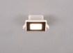 Immagine di Faretto Quadrato da Incasso Led 3000k Nimbus Nero 8x8 cm IP44 Trio Lighting 