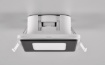 Immagine di Faretto Quadrato da Incasso Led 3000k Nimbus Nero 8x8 cm IP44 Trio Lighting 