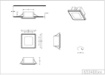 Immagine di Faretto Quadrato da Incasso Led 3000k Nimbus Nero 8x8 cm IP44 Trio Lighting 