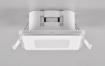 Immagine di Faretto Bianco Quadrato da Incasso Led 3000k Nimbus 8x8 cm IP44 Trio Lighting  