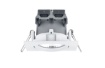 Immagine di Faretto Bagno Quadrato da Incasso Led Orientabile Pamir Bianco 8x8 cm IP23 Trio Lighting 