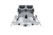 Immagine di Faretto Led Bagno Cromo Orientabile Quadrato da Incasso Pamir 8x8 cm IP23 Trio Lighting