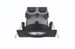 Immagine di Faretto Nero per Bagno Led Orientabile Pamir  Quadrato da Incasso IP23 Trio Lighting