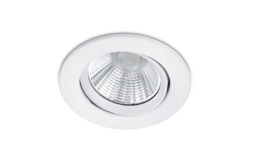 Immagine di Faretto Bianco Rotondo da Incasso Led Orientabile Pamir Ø8,5 cm IP23 Bagno Trio Lighting