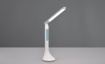 Immagine di Lampada da Scrivania Led Patty Bianca Touch Dimmer Display Data Orario e Sveglia Trio Lighting 