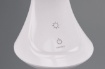 Immagine di Lampada da Scrivania Led Patty Bianca Touch Dimmer Display Data Orario e Sveglia Trio Lighting 