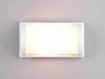 Immagine di Applique Rettangolare Alluminio Bianco 1xE27 Puelo per Esterno IP44 Trio Lighting
