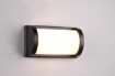 Immagine di Applique Rettangolo Alluminio Nero e Diffusore Bianco 1xE27 Puelo IP44 Trio Lighting 