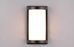 Immagine di Applique Rettangolo Alluminio Nero e Diffusore Bianco 1xE27 Puelo IP44 Trio Lighting 