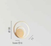 Immagine di Applique Moderna Lieve AP Bianco Led CCT Fan Europe