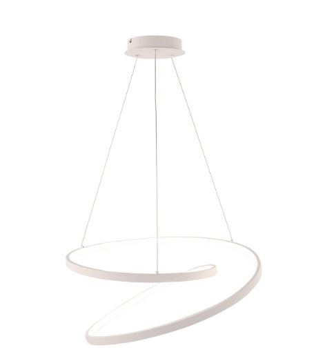 Immagine di Sospensione Led Curva Bianca 30w CCT Lieve Fan Europe