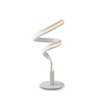 Immagine di Lampada Da Comodino Bianca Spirale Led 15w 3000k 4000k Mystral Fan Europe