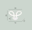 Immagine di Applique Led Acrilico Bianco Heaven AP 4000k Luce Ambiente Design
