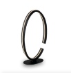 Immagine di Lampada Comodino Ovale Nera Clarke Led 20w Luce Ambiente Design