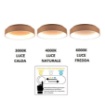 Immagine di Plafoniera Rotonda Noah 45 cm Oro Led CCT 40w Luce Ambiente Design
