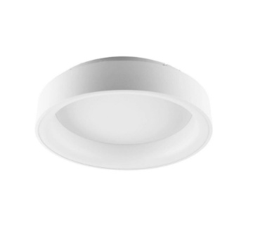 Immagine di Plafoniera Rotonda Noah 60 cm Anello Bianco Led CCT 60w IP44 Luce Ambiente Design