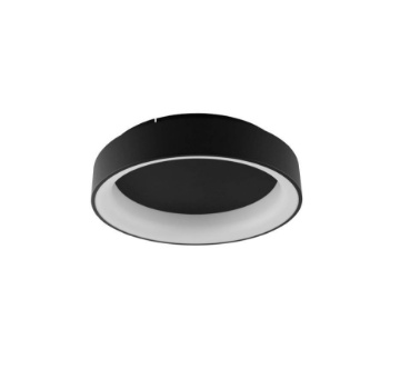 Immagine di Plafoniera Circolare Noah 60cm Nero Led CCT IP44 Luce Ambiente Design