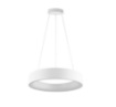 Immagine di Lampadario Anello Bianco Led CCT 60w Per Soggiorno Noah Luce Ambiente Design