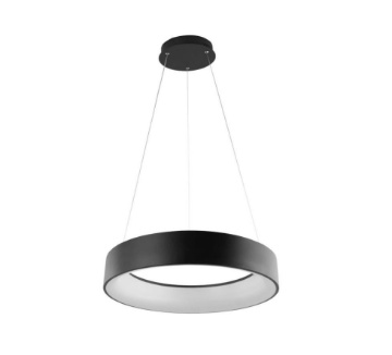Immagine di Lampadario Rotondo Nero Per Tavolo Led CCT 60w Noah