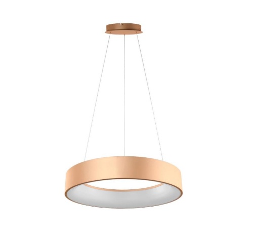 Immagine di Lampadario Anello Oro Led CCT 60w Per Tavolo Noah Fan Europe