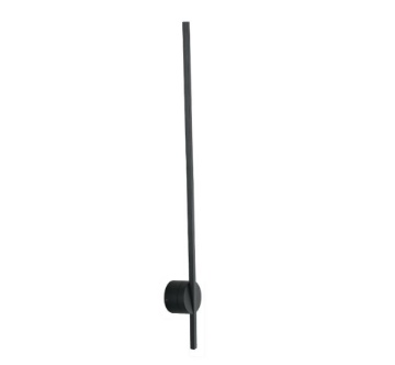 Immagine di Applique Led Bacchetta Shanghai AP Nero 9w Luce Ambiente Design