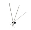 Immagine di Plafoniera Bacchette Led Orientabili 27w Shanghai Nero Fan