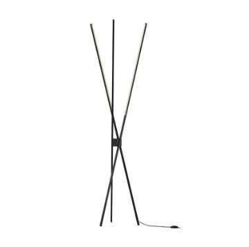 Immagine di Piantana Soggiorno Bacchette Led CCT Shanghai PT Nero Luce Ambiente Design