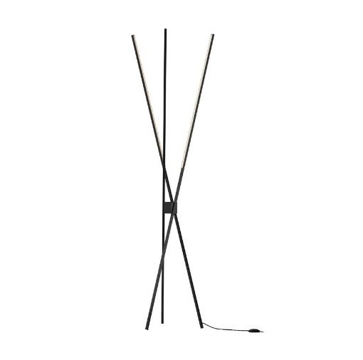 Immagine di Piantana Soggiorno Bacchette Led CCT Shanghai PT Nero Luce Ambiente Design